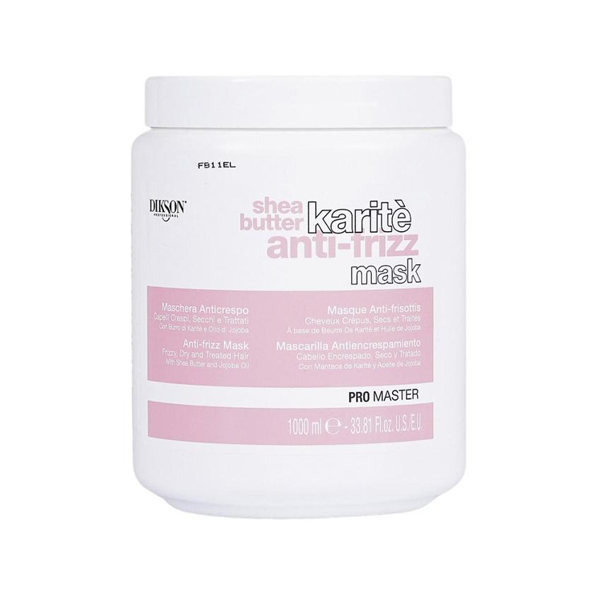 Маска для волос `DIKSON` `PRO MASTER` KARITE ANTI-FRIZZ для вьющихся и сухих волос с маслом Ши 1000 мл