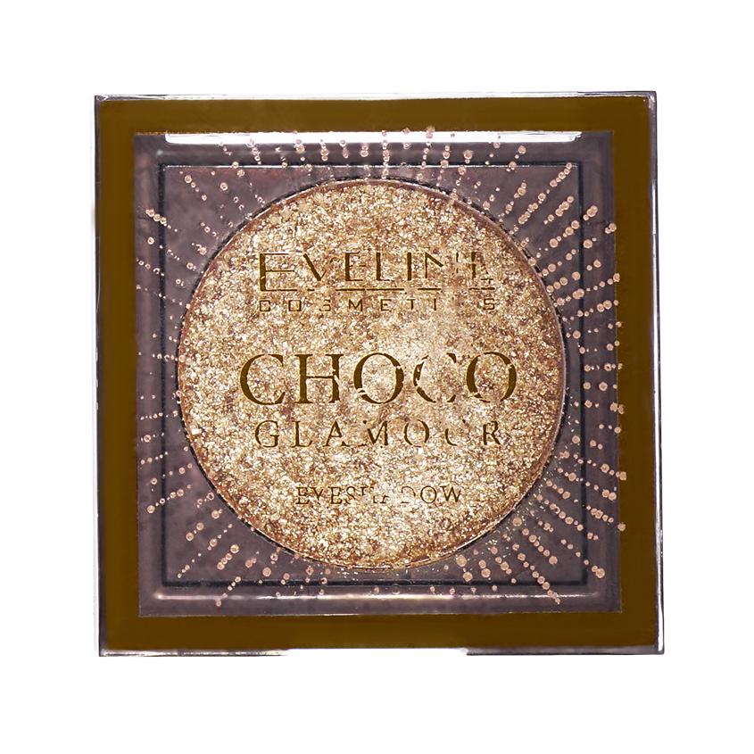Тени для век `EVELINE` CHOCO GLAMOUR тон 01 moon sparkle