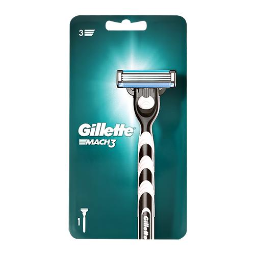 Станок для бритья `GILLETTE` `MACH3` со сменной кассетой