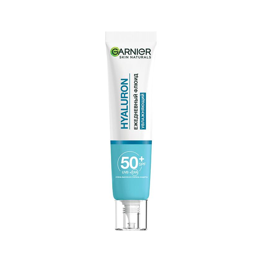 Флюид для лица `GARNIER` `SKIN NATURALS` HYALURON увлажняющий солнцезащитный SPF50+ 40 мл