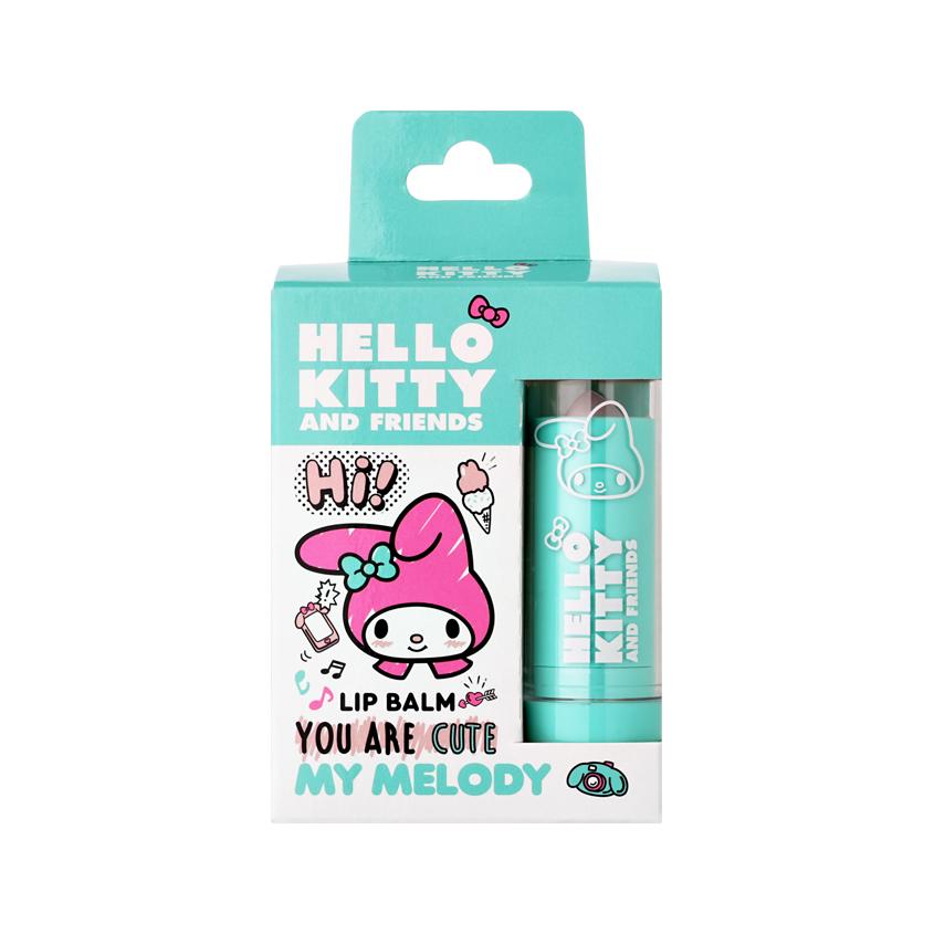 Бальзам для губ `HELLO KITTY AND FRIENDS` `MY MELODY` с розовым перламутром с сюрпризом 4,2 г