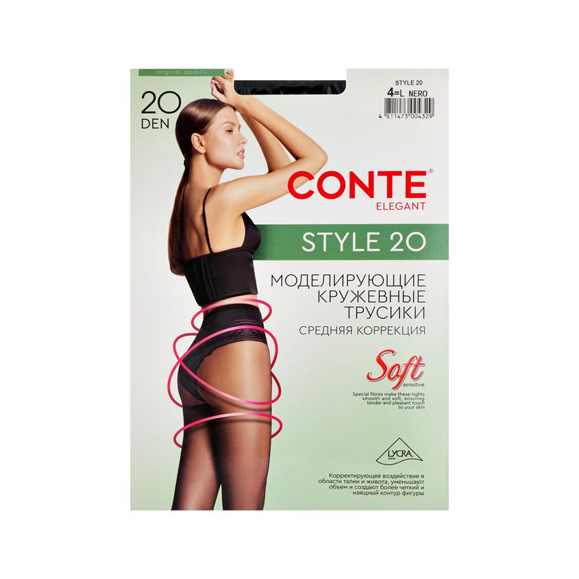 Колготки женские `CONTE ELEGANT` STYLE 20 den (nero) р-р 4