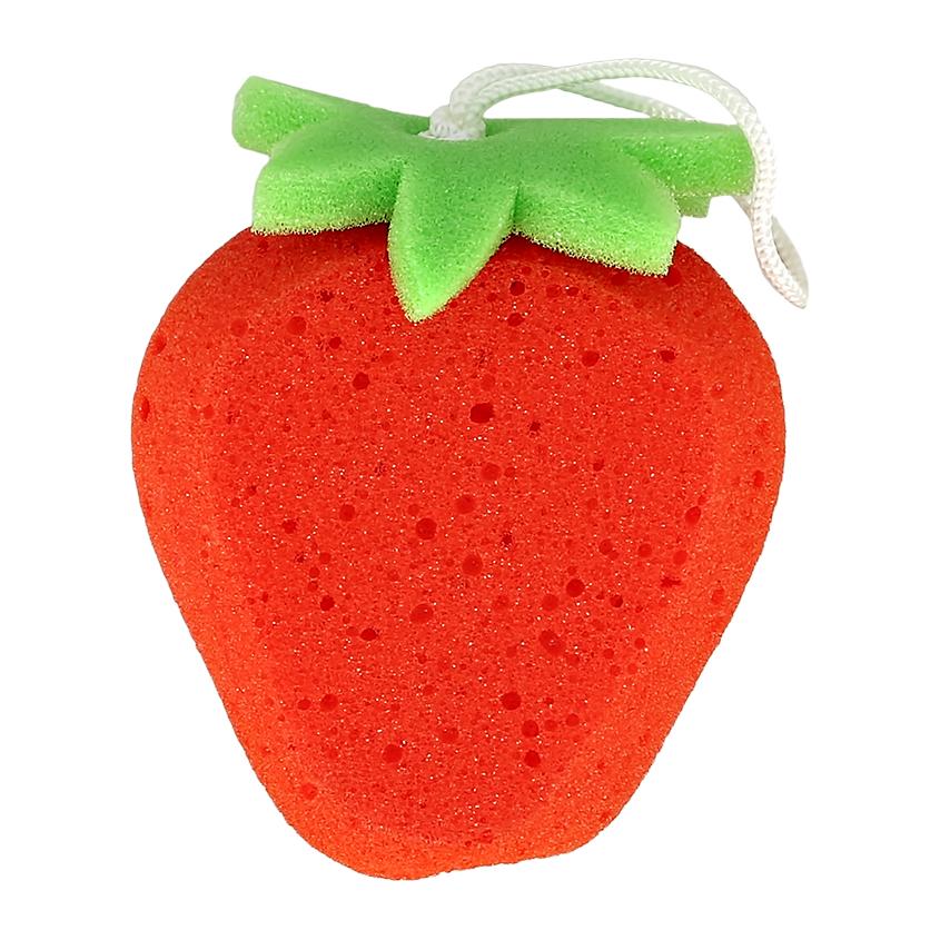 Губка для тела `DECO.` со шнурком (strawberry)