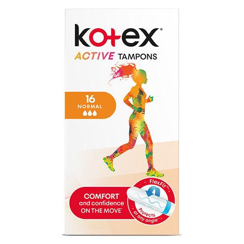 Тампоны `KOTEX` ACTIVE Normal 16 шт