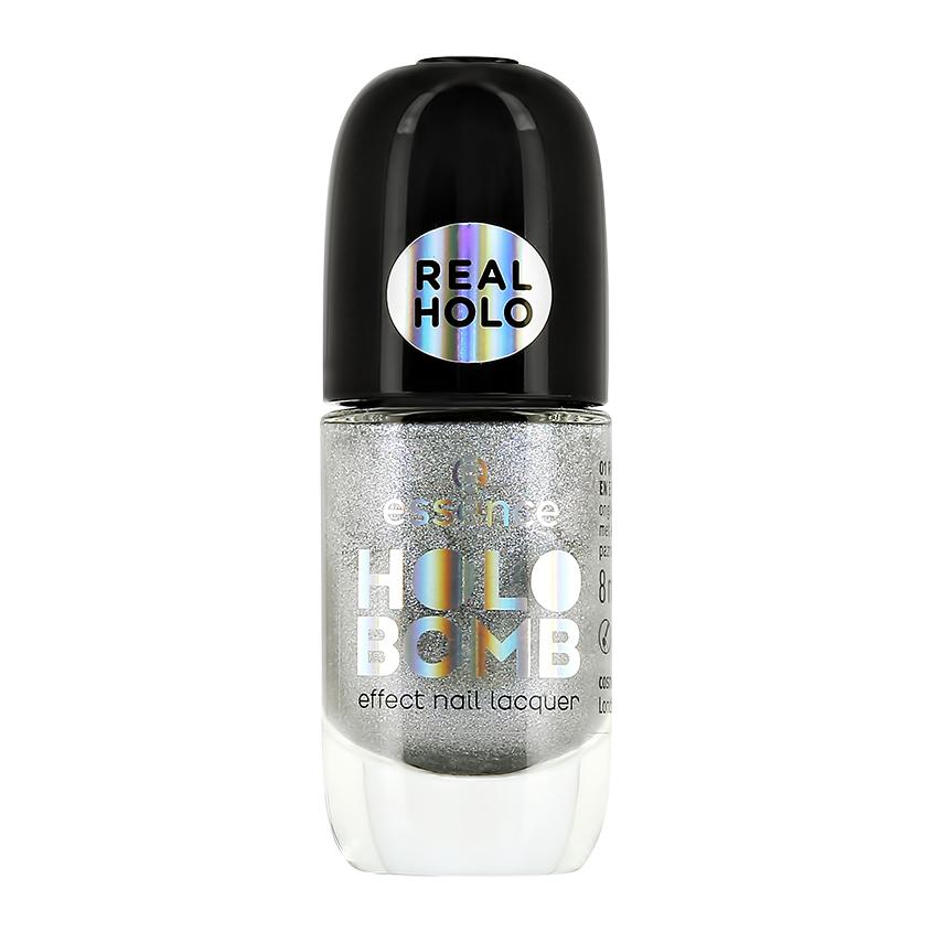 Лак для ногтей `ESSENCE` HOLO BOMB с голографическим эффектом тон 01 Ridin`Holo