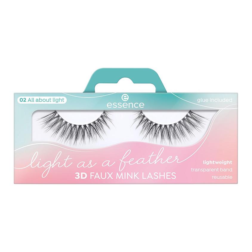 Накладные ресницы `ESSENCE` 3D FAUX MINK LASHES тон 02