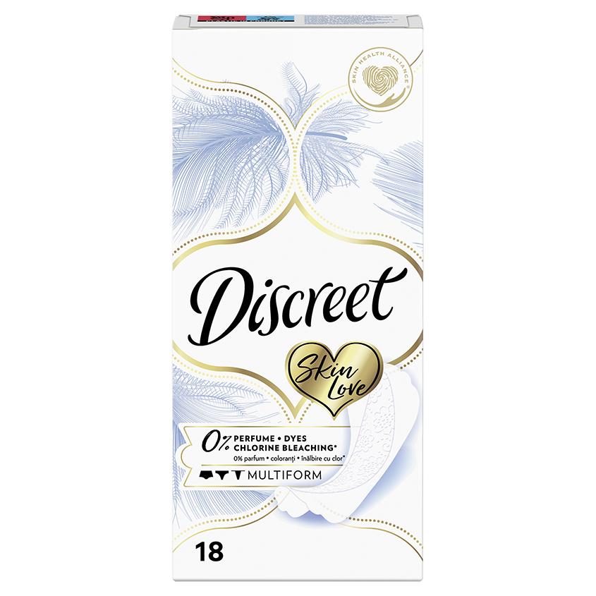 Прокладки ежедневные `DISCREET` Skin Love Multiform 18 шт