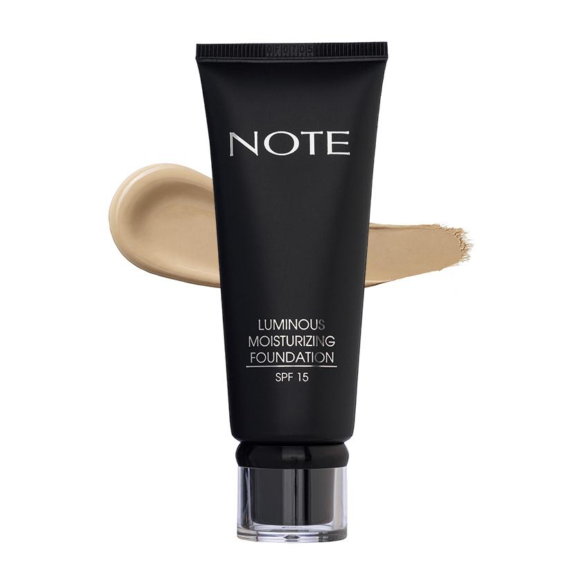 Основа тональная для лица `NOTE` LUMINOUS MOISTURIZING увлажняющая с эффектом сияния тон 127 Pure beige