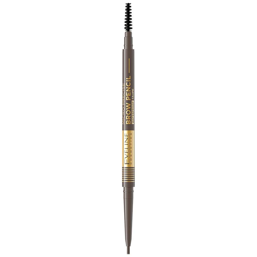 Карандаш для бровей `EVELINE` MICRO PRECISE BROW PENCIL водостойкий тон 01 taupe