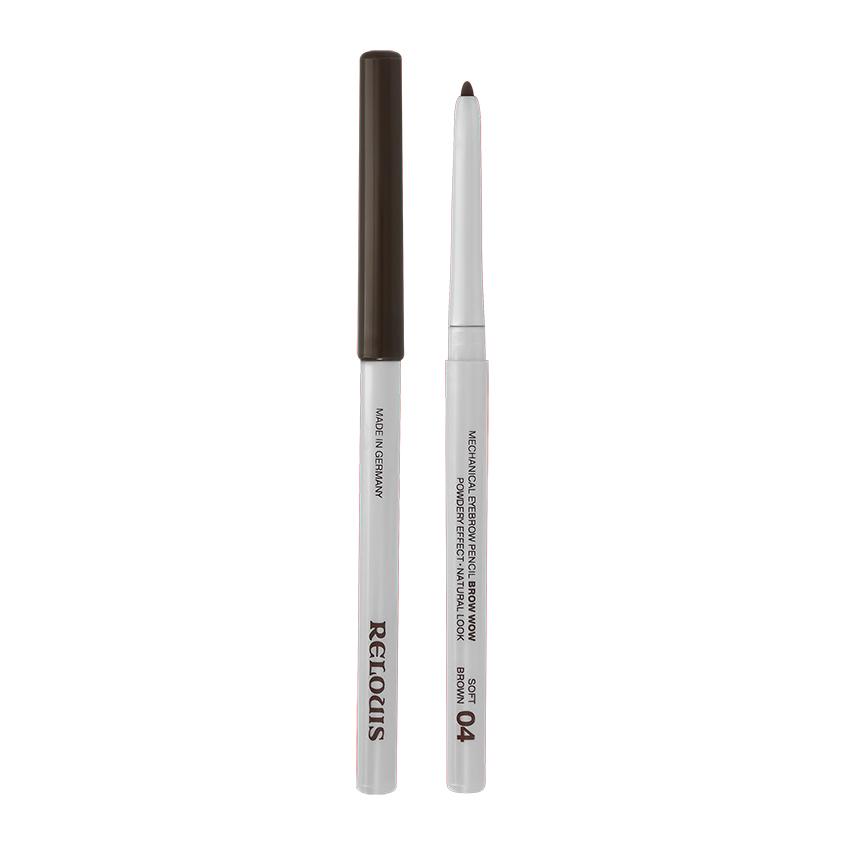 Карандаш для бровей `RELOUIS` BROW WOW механический тон 04 Soft brown