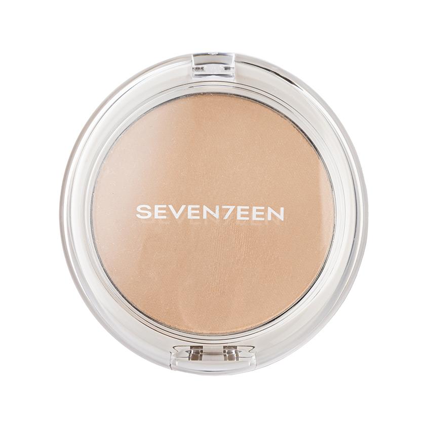 Пудра для лица `SEVENTEEN` NATURAL SILKY TRANSPARENT компактная с алоэ вера тон 04 Бежевый
