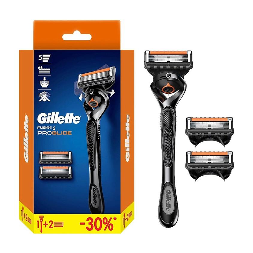 Станок для бритья `GILLETTE` `FUSION` PROGLIDE FLEXBALL с 3 сменными кассетами