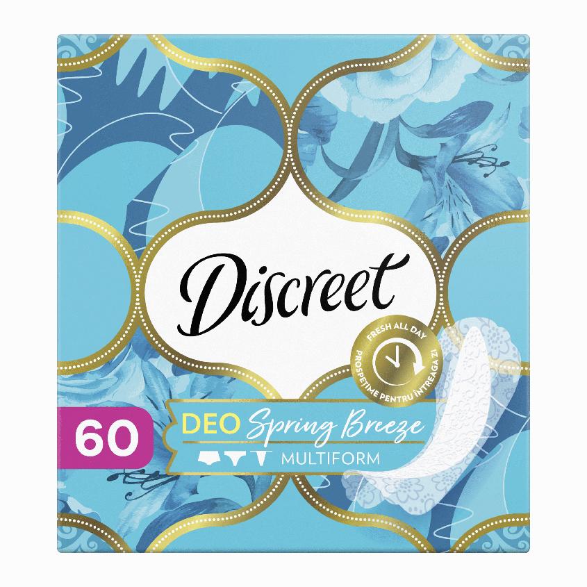 Прокладки ежедневные `DISCREET` DEO Spring breeze 60 шт