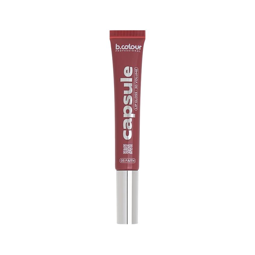 Блеск для губ `B.COLOUR PROFESSIONAL` LIP GLOSS 3D VOLUME зеркальный с 3D эффектом тон 05 Faith