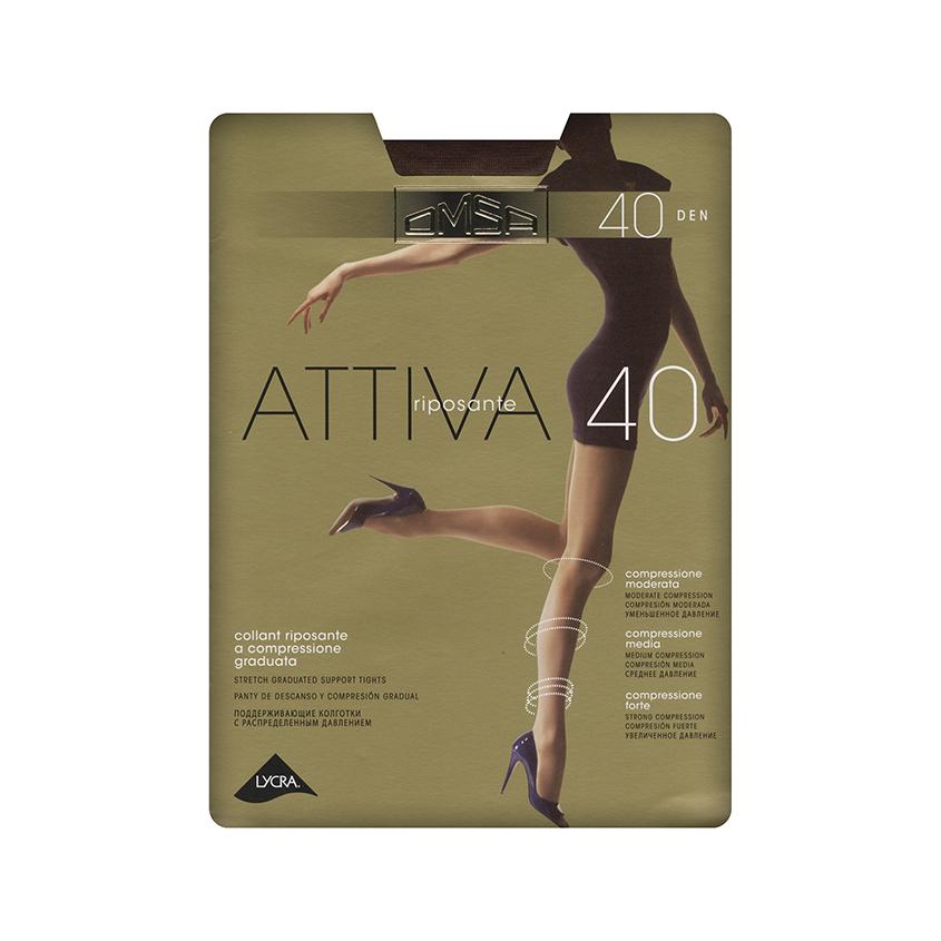Колготки женские `OMSA` ATTIVA 40 den (Nero) р-р 3
