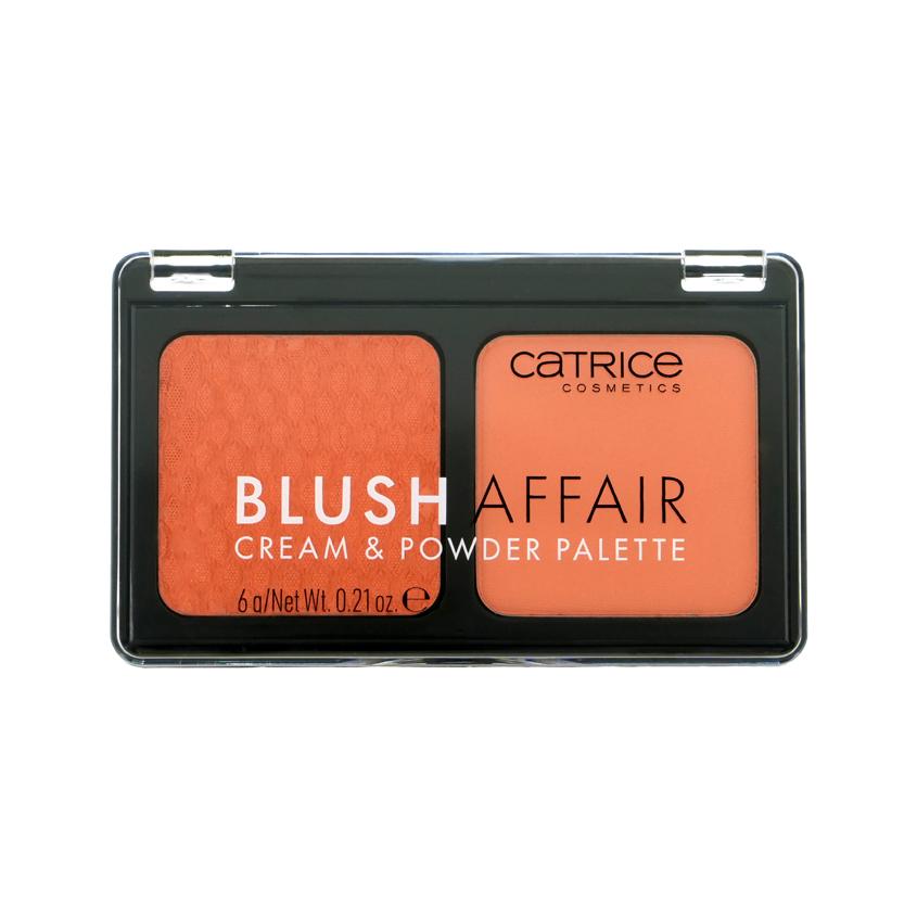 Палетка румян для лица `CATRICE` BLUSH AFFAIR Cream & Powder тон 030 Absolute apricot