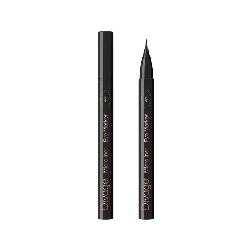 Подводка-фломастер для глаз `DIVAGE` MICROLINER EYE MARKER водостойкая тон 01 Черный