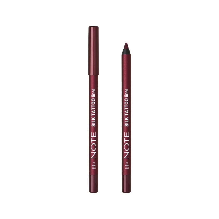 Карандаш для глаз `NOTE` SILK TATTOO гелевый водостойкий тон 04 Deep wine