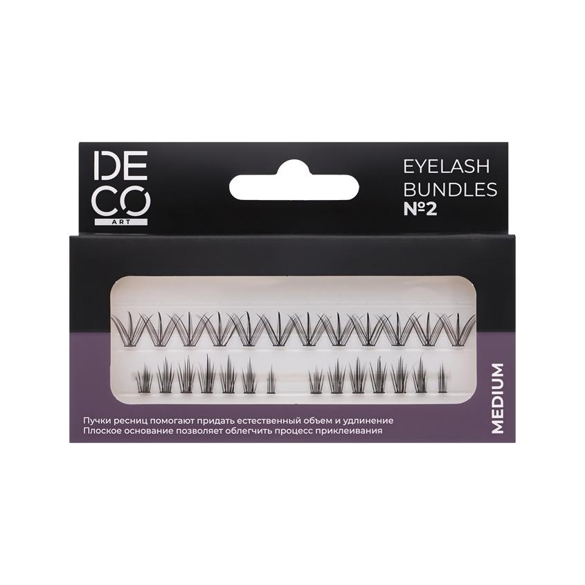 Пучки ресниц `DECO.` ART EYELASH BUNDLES набор №2 (микс средний размер)