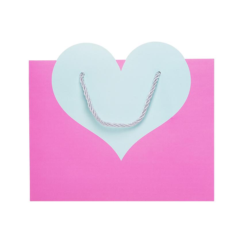 Сумка бумажная `FUN` HEARTS в ассортименте (m)