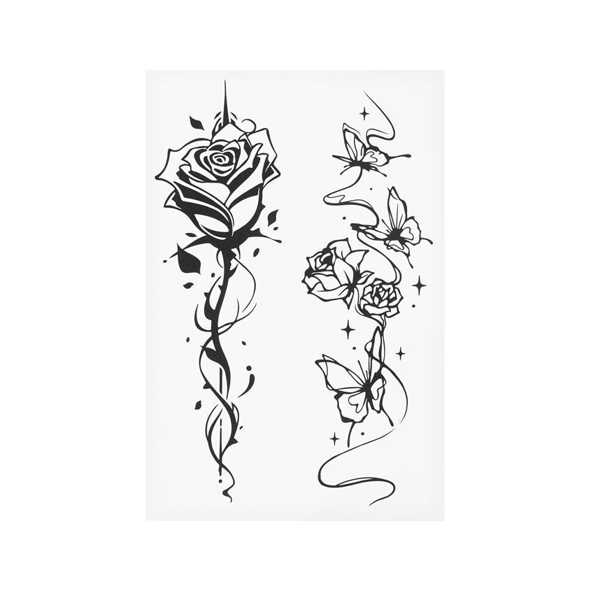 Татуировка для тела `DECO.` переводная (2 flowers)