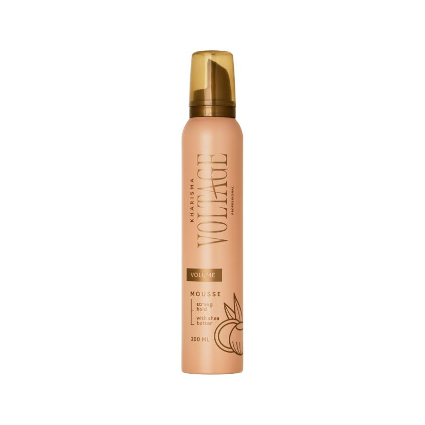Мусс для волос `KHARISMA VOLTAGE` CASHMERE объем и сильная фиксация (с маслом ши) 200 мл