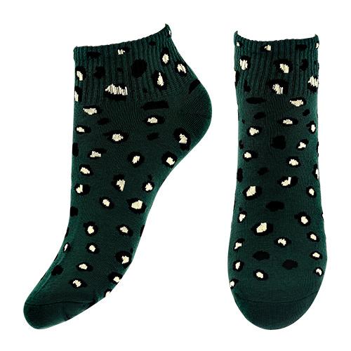 Носки женские `SOCKS` LEOPARD dark green р-р единый