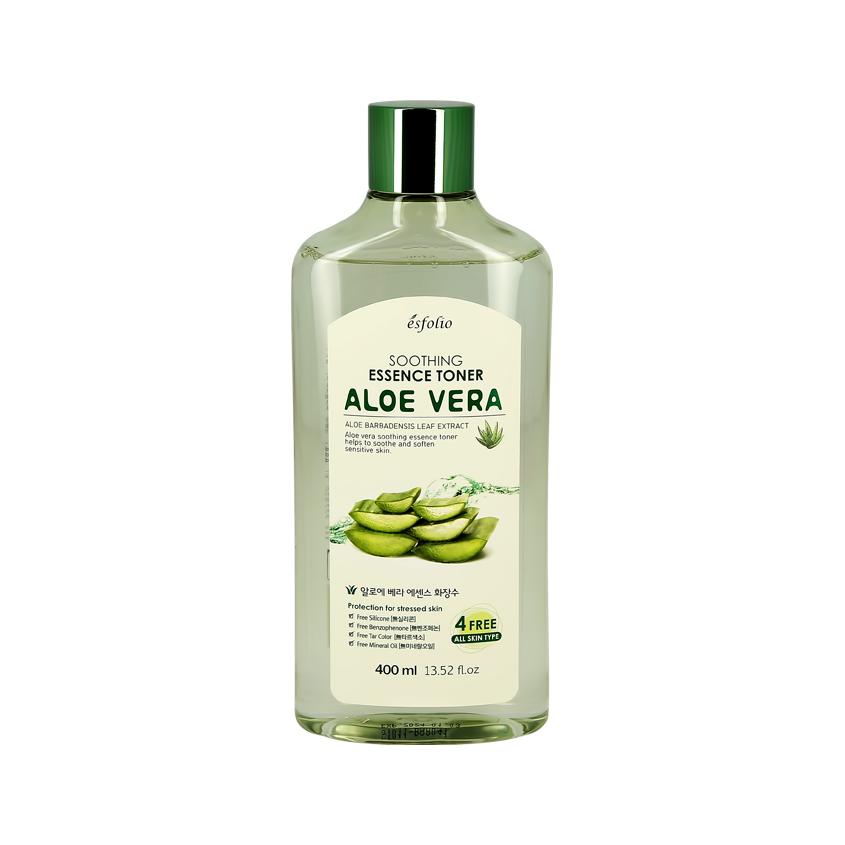 Тонер для лица `ESFOLIO` ALOE VERA успокаивающий 400 мл