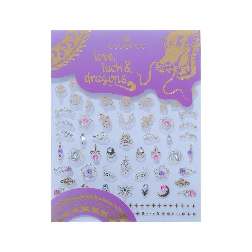 Украшения для ногтей `ESSENCE` LOVE,LUCK & DRAGONS тон 01 Mani-festing Love & Luck