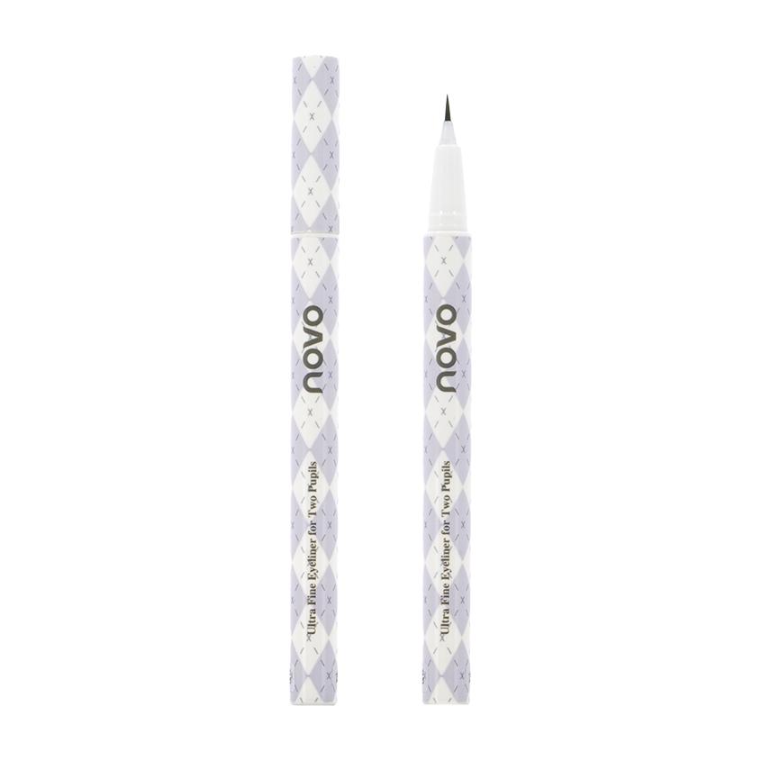 Подводка для глаз `NOVO` DOUBLE PUPIL SHEAR ULTRA FINE EYELINER Тон 01 черная