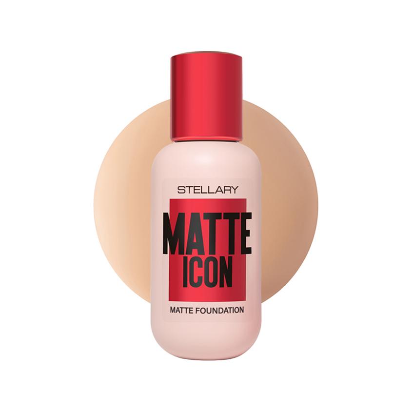 Крем тональный для лица `STELLARY` MATTE ICON FOUNDATION матирующий тон 04 Бежевый