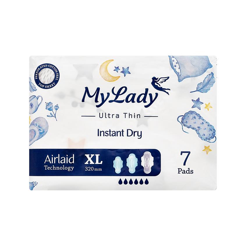 MY LADY | Прокладки гигиенические `MY LADY` INSTANT DRY ультратонкие XL 7 шт