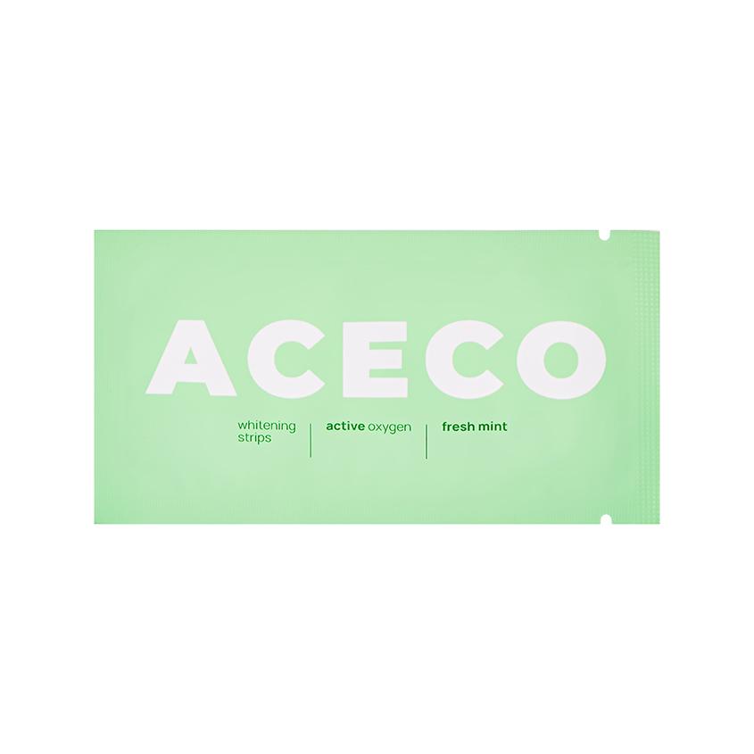 Полоски для зубов отбеливающие `ACECO` мятные 1 пара