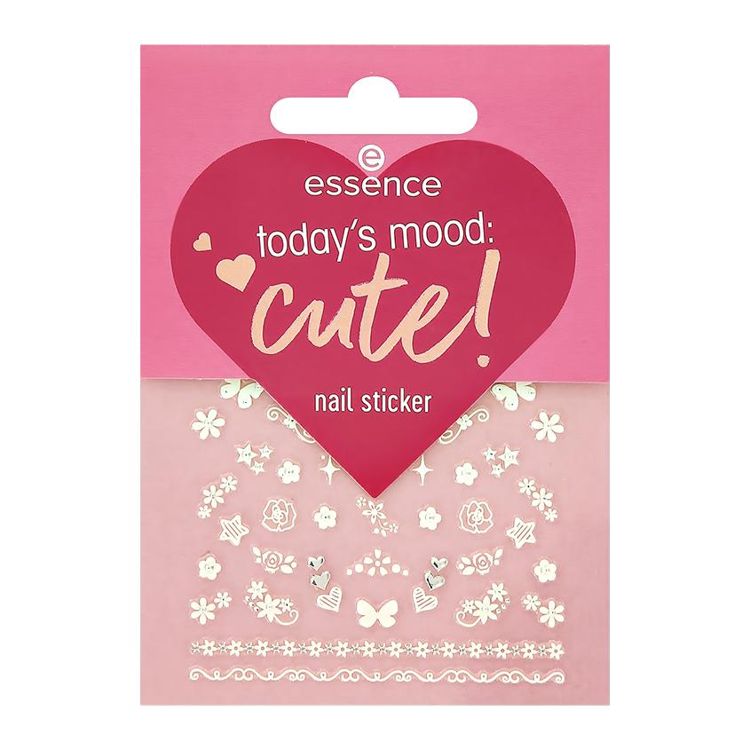 Стикеры для ногтей `ESSENCE` TODAY`S MOOD CUTE! самоклеящиеся