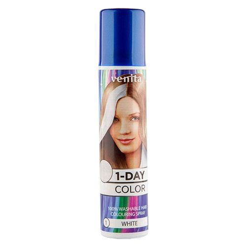 VENITA | Спрей для волос оттеночный `VENITA` 1-DAY COLOR тон White (белый) 50 мл