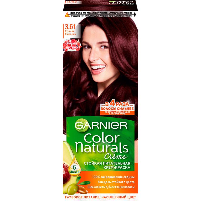 Краска для волос `GARNIER` `COLOR NATURALS` тон 3.61 (Сочная ежевика)