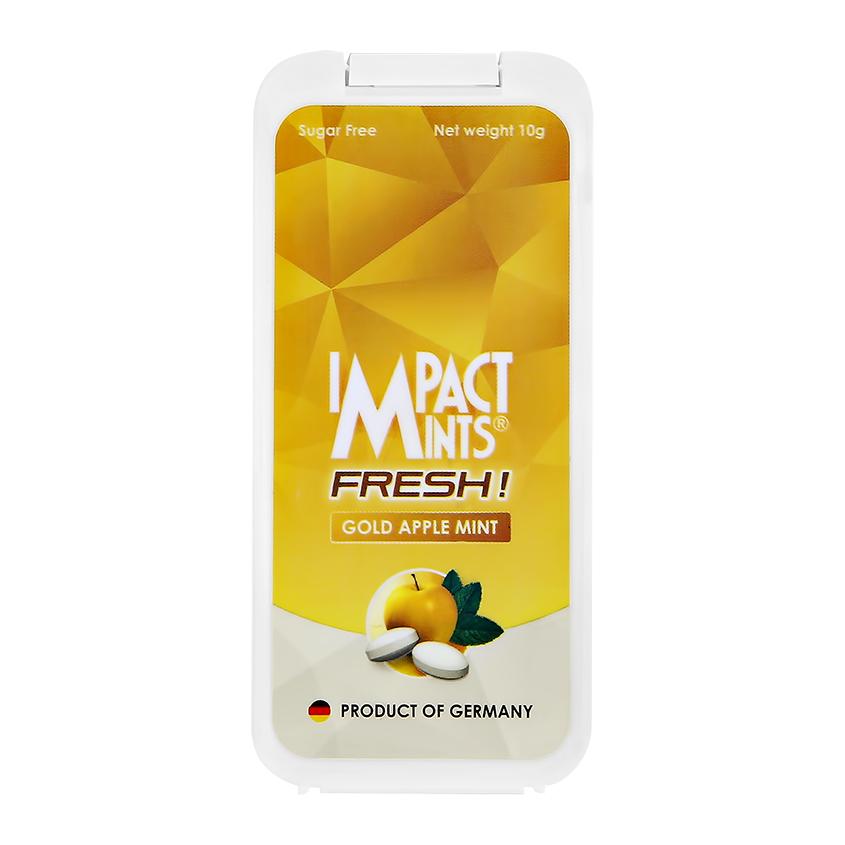 Освежающее драже `IMPACT MINTS` FRESH! без сахара со вкусом яблока 10 г