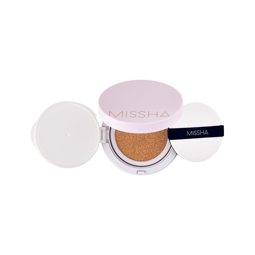 Кушон тональный для лица `MISSHA` MAGIC CUSHION COVER LASTING с устойчивым покрытием тон 21 Neutral light beige