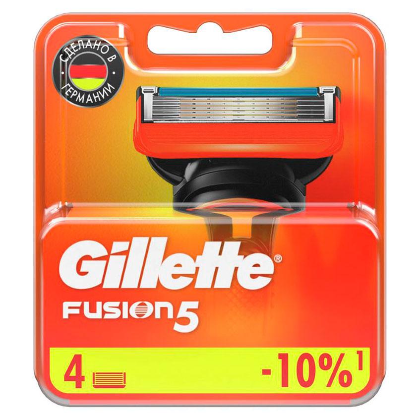 Кассеты для станка `GILLETTE` FUSION 4 шт