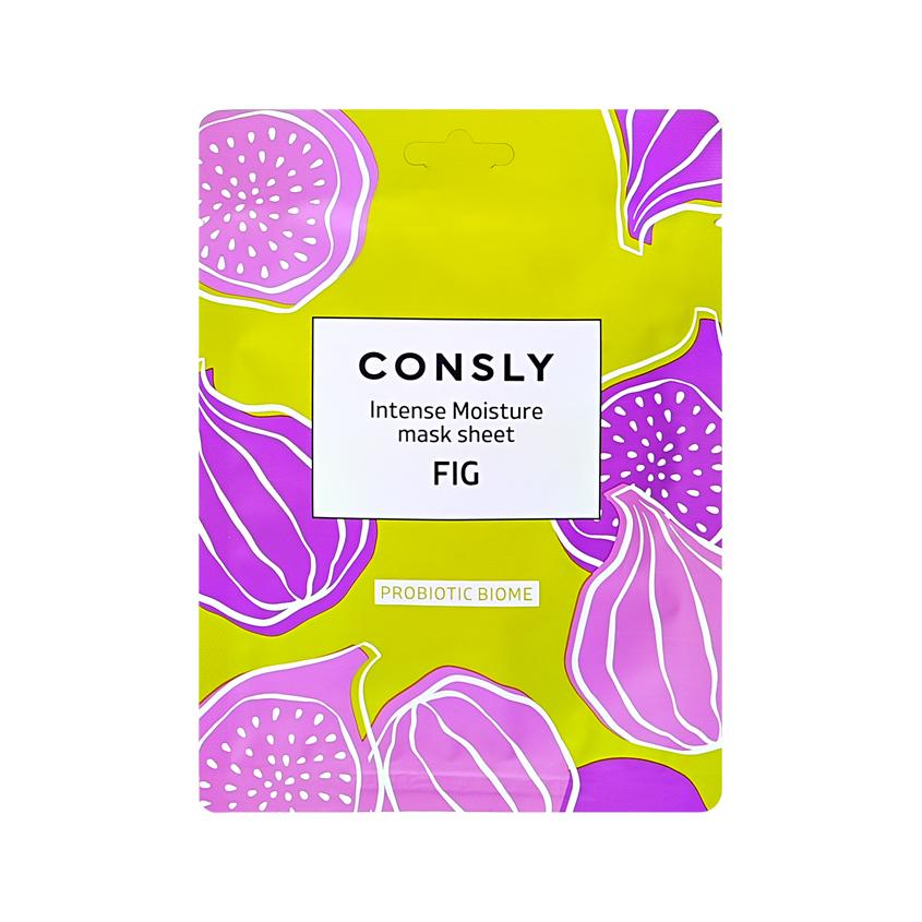 Маска для лица `CONSLY` PROBIOTIC BIOME для нормальной, сухой, чувствительной кожи (с экстрактом инжира) 25 мл