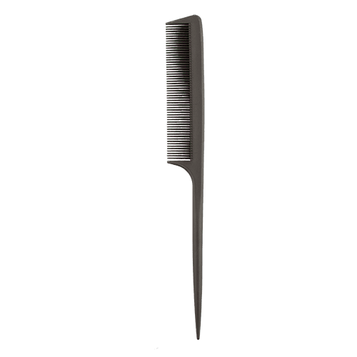 Гребень для волос `LADY PINK` `BASIC` PROFESSIONAL carbon comb карбоновый с ручкой