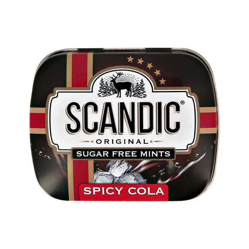 Освежающие драже `SCANDIC` `ORIGINAL` без сахара со вкусом колы 14 г