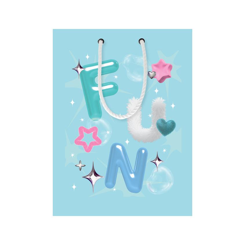 Сумка бумажная `FUN` MOOD в ассортименте (m)