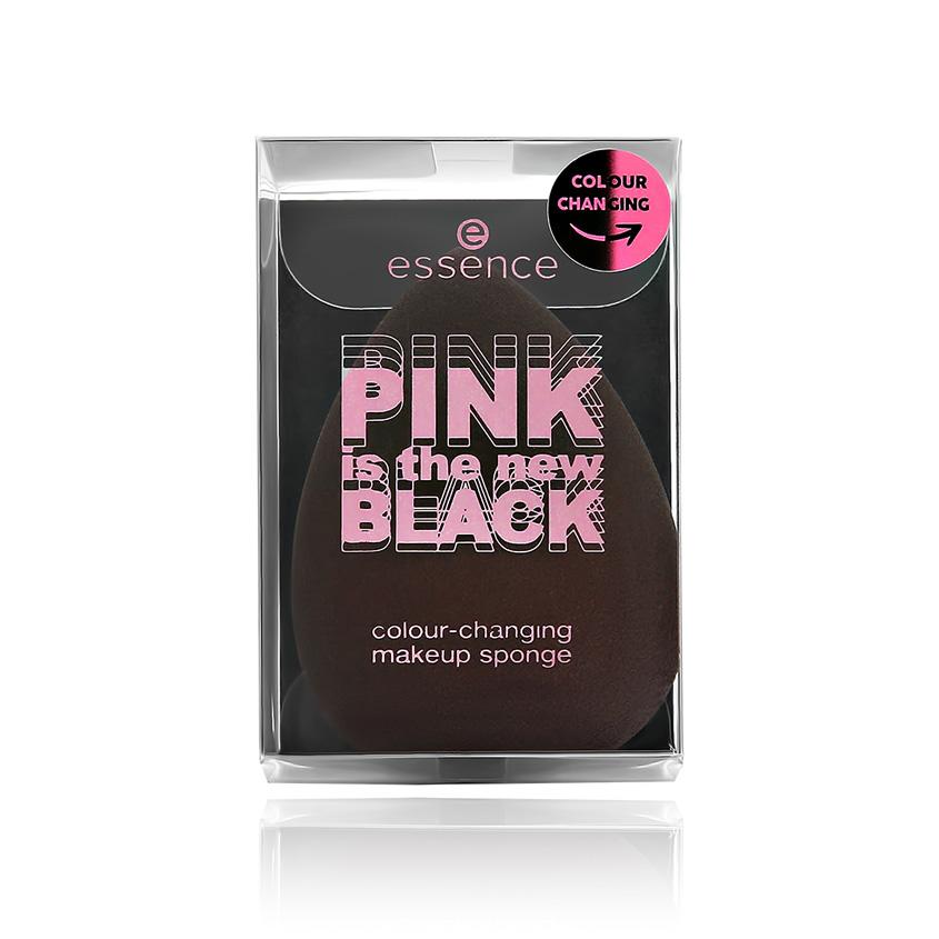 Спонж для макияжа `ESSENCE` PINK IS THE NEW BLACK меняющий цвет тон 01