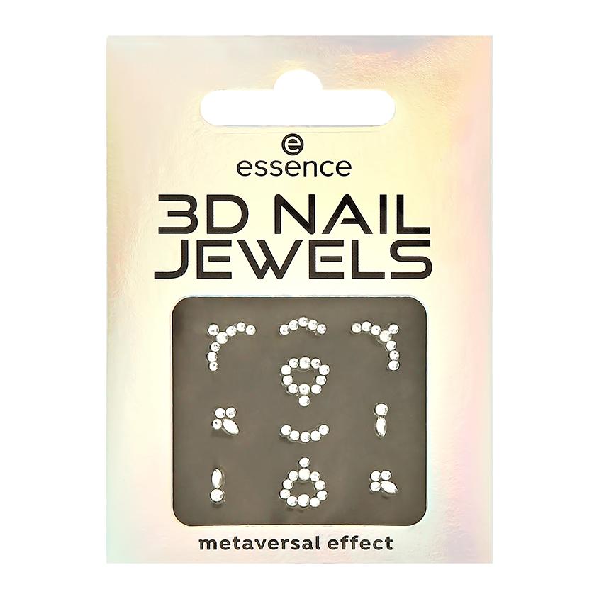 Стикеры для ногтей `ESSENCE` 3D NAIL JEWELS тон 02 Mirror universe