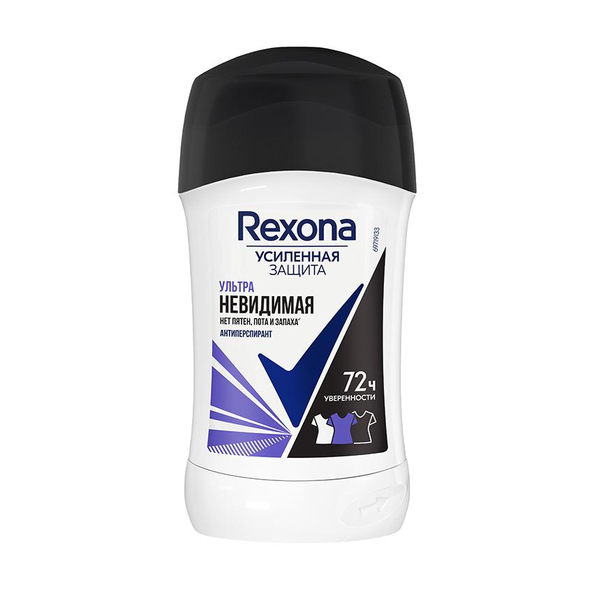 Део-стик жен. `REXONA` УЛЬТРАНЕВИДИМАЯ 72ч (антиперспирант) 40 мл