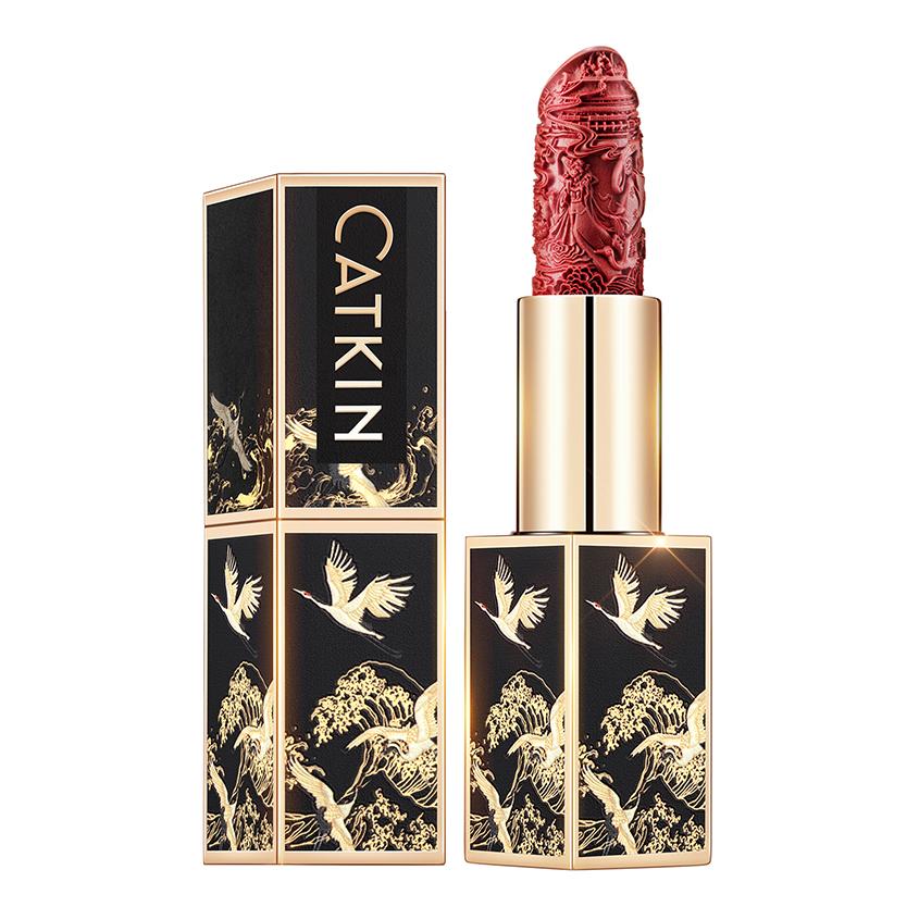 Помада для губ `CATKIN` MOISTURIZING LIPSTICK тон CR130 red plum увлажняющая