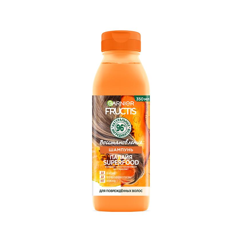 Шампунь для волос `GARNIER` `FRUCTIS` SUPERFOOD Папайя (восстановление) 350 мл