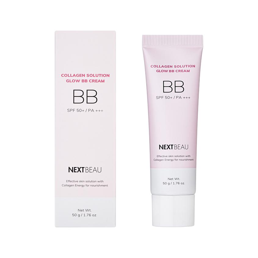 Крем для лица `NEXTBEAU` COLLAGEN SOLUTION BB с гидролизованным коллагеном (SPF-50+ оттенок natural beige) 50 г
