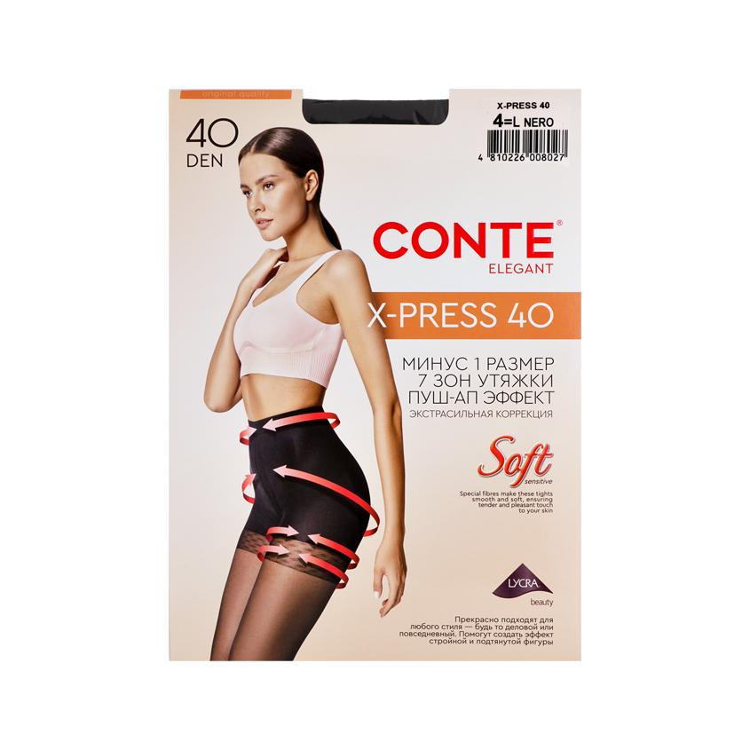 Колготки женские `CONTE ELEGANT` X-PRESS 40 den (nero) р-р 4